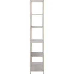 Notting Hill Bokhylla med baksida 185x77x35 cm Grå