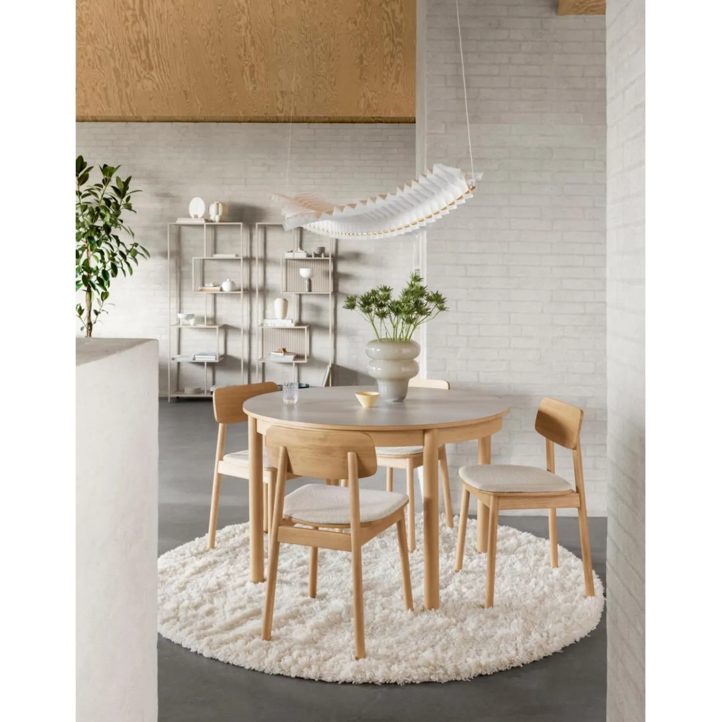 Notting Hill Bokhylla med baksida 185x77x35 cm Grå