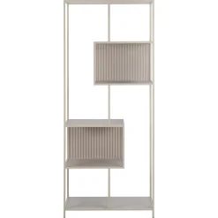Notting Hill Bokhylla med baksida 185x77x35 cm Grå