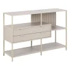 Notting Hill Bokhylla med 2 Lådor 78x114x35 cm Grå