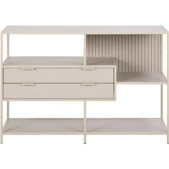 Notting Hill Bokhylla med 2 Lådor 78x114x35 cm Grå