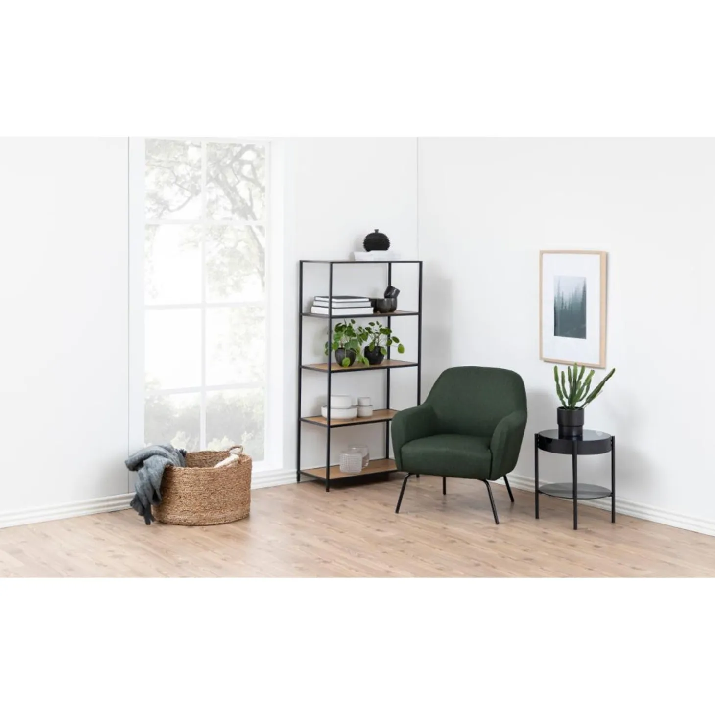 Notting Hill Bokhylla 150x77x35 cm Ek