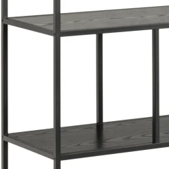 Notting Hill Bokhylla 150x135x35 cm Svart Ask
