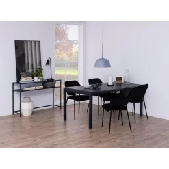 Notting Hill Konsolbord 120x35 cm Svart Ask