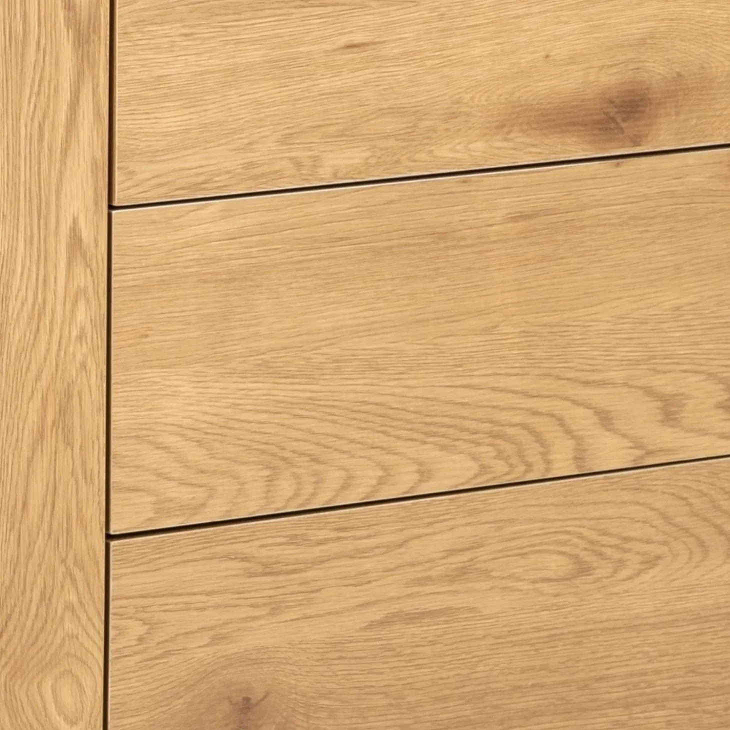 Notting Hill Sideboard 3 lådor 120x40x82 cm Svart/Ek