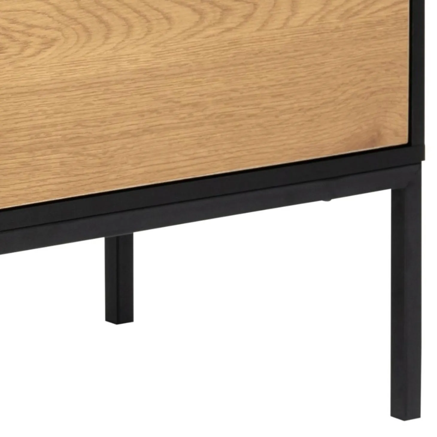 Notting Hill Sideboard 3 lådor 120x40x82 cm Svart/Ek