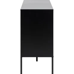 Notting Hill Sideboard 3 lådor 120x40x82 cm Svart/Ek