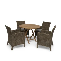 Nova Utebord Ø100 cm Brun