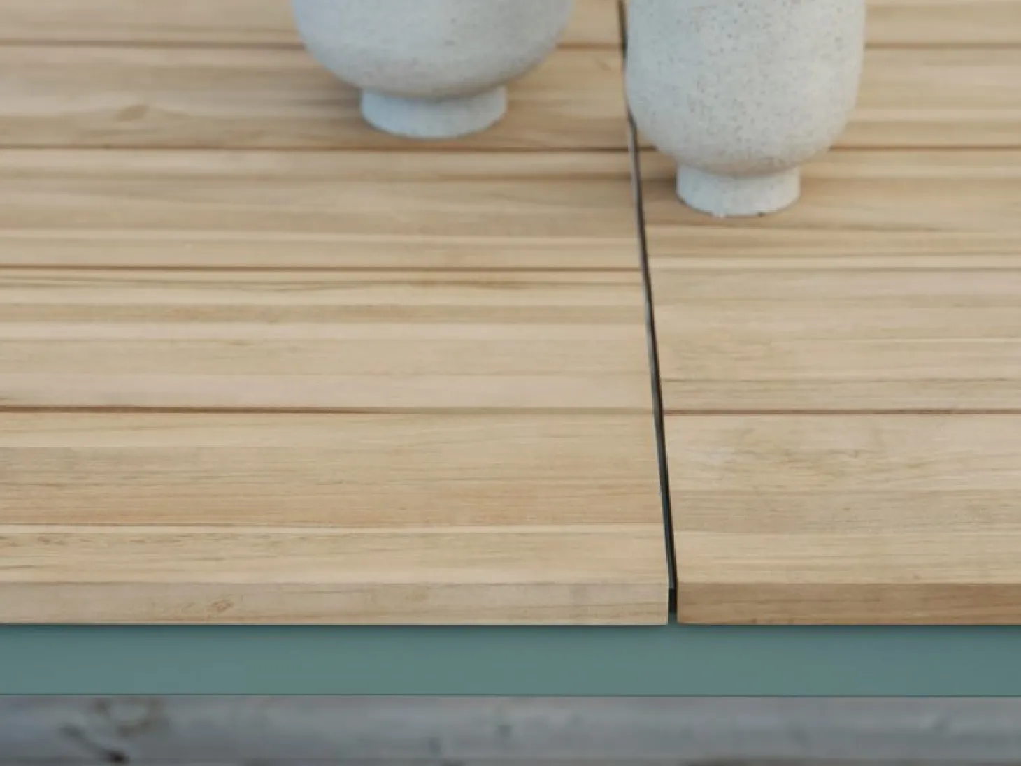 Nox Bord 240x90 cm Grön / Teak