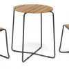 Oas Matgrupp - Bord 56 cm Rund ink 2st Stolar Teak