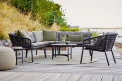 Ocean Modulsoffa Vänster Mörkgrå