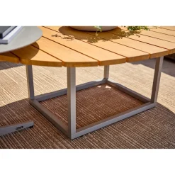 Olive Soffbord 110x80 cm Khaki/Bambu
