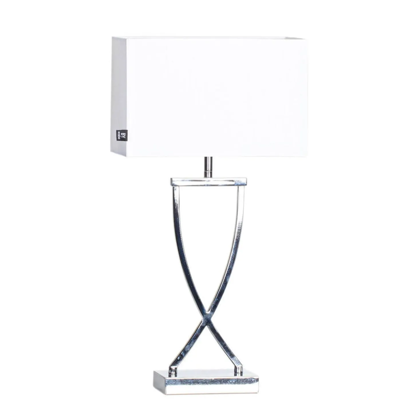 Omega Bordslampa 52 cm Krom/Vit
