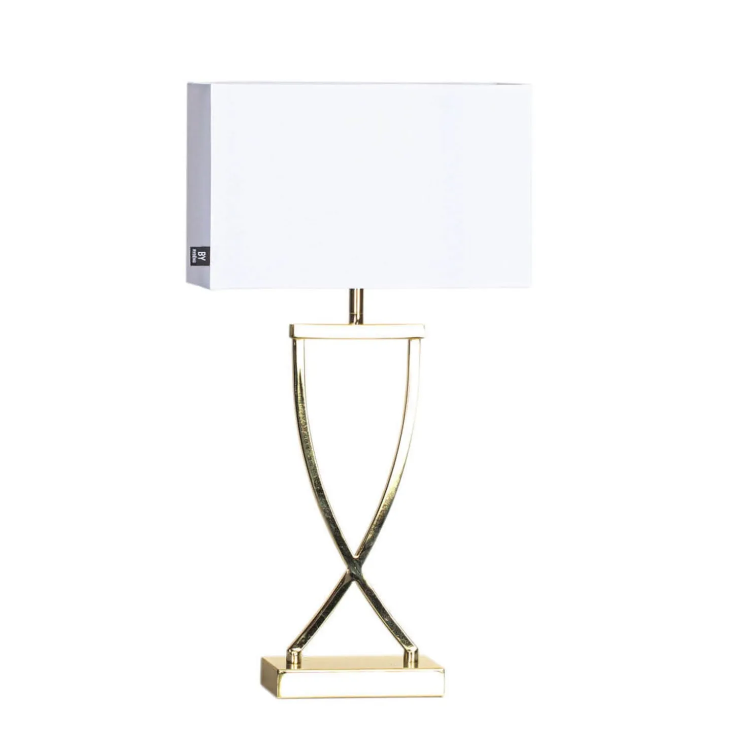 Omega Bordslampa 52 cm Mässing/Vit