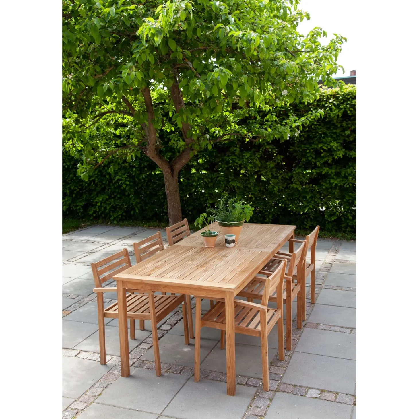 Oxford/Rosenholm Trädgårdsbord 210x90 cm i Teak