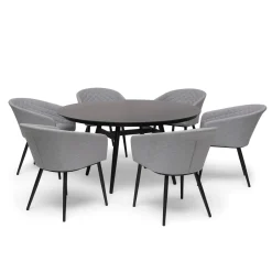 Oxhult Utebord Ø145 cm Svart
