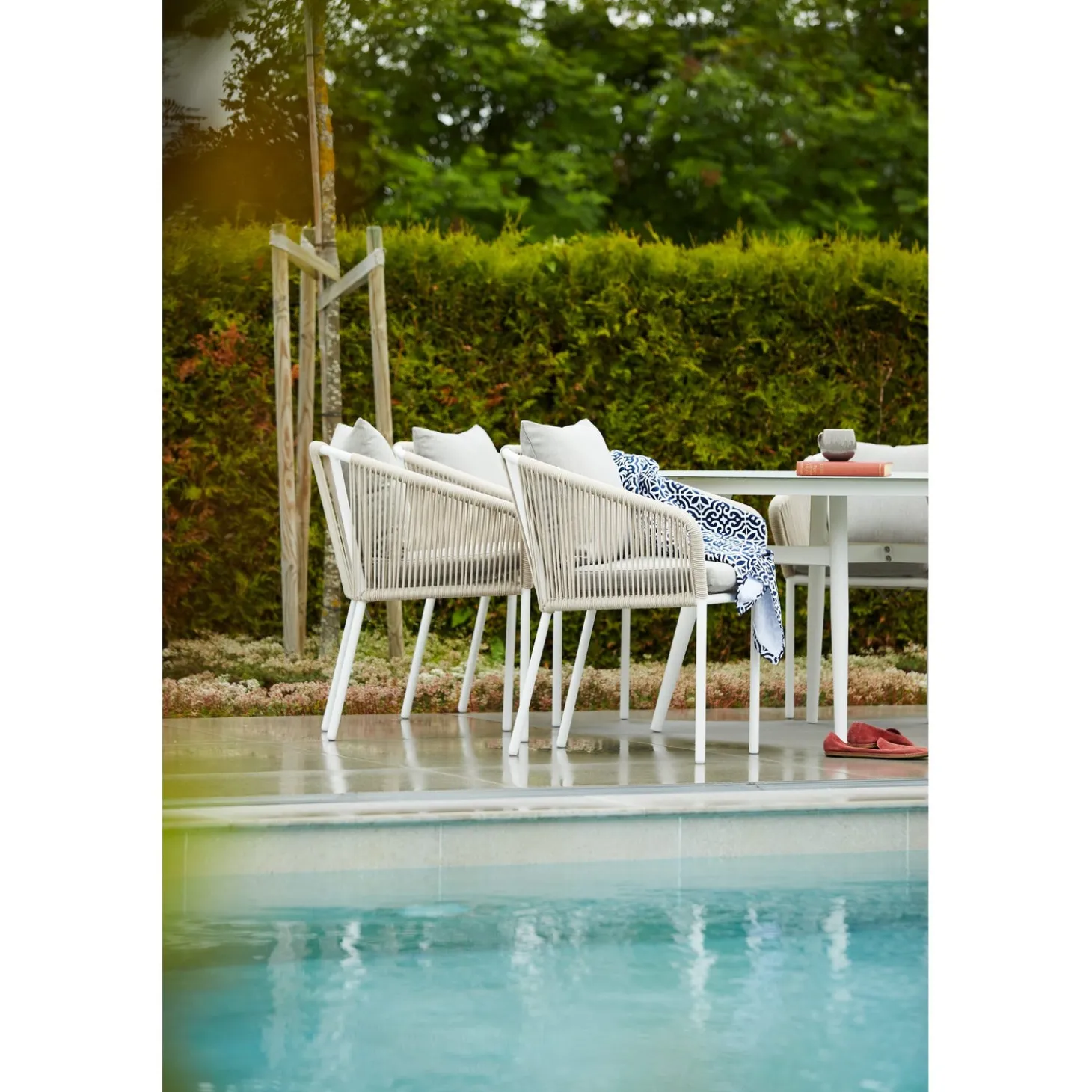 Oxhult Utebord Ø145 cm Vit