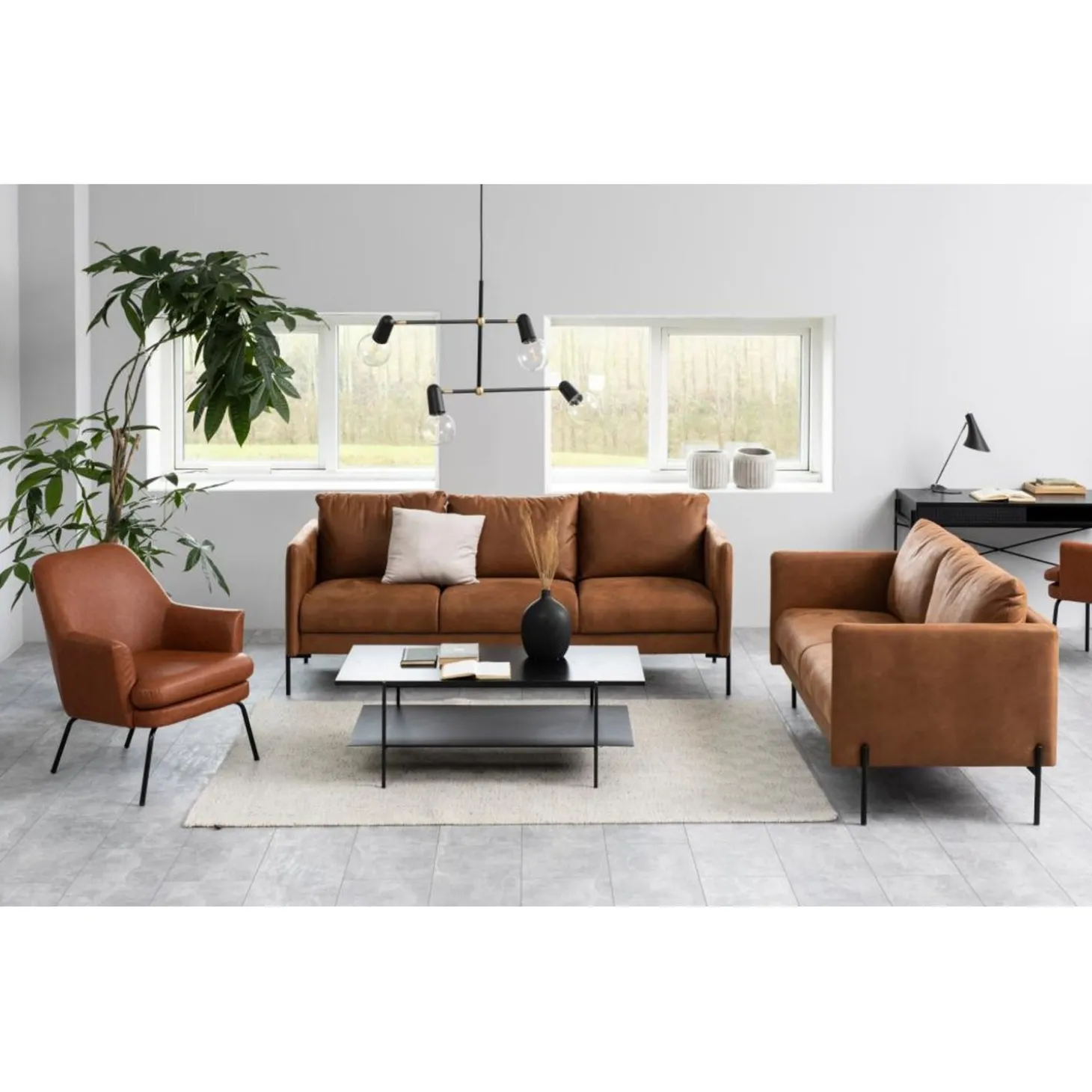 Paddington Soffbord 115x60 cm Svart