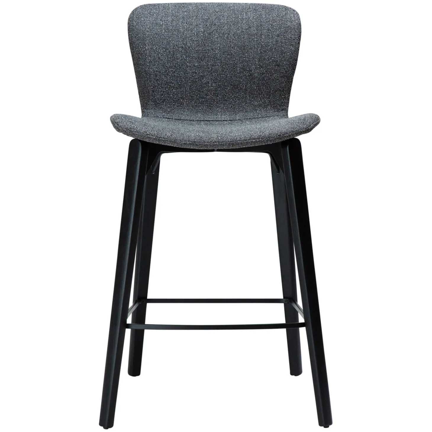 Paragon Barstol Pebble Grey Bouclé, Black 68 cm
