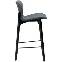 Paragon Barstol Pebble Grey Bouclé, Black 68 cm