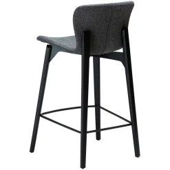 Paragon Barstol Pebble Grey Bouclé, Black 68 cm