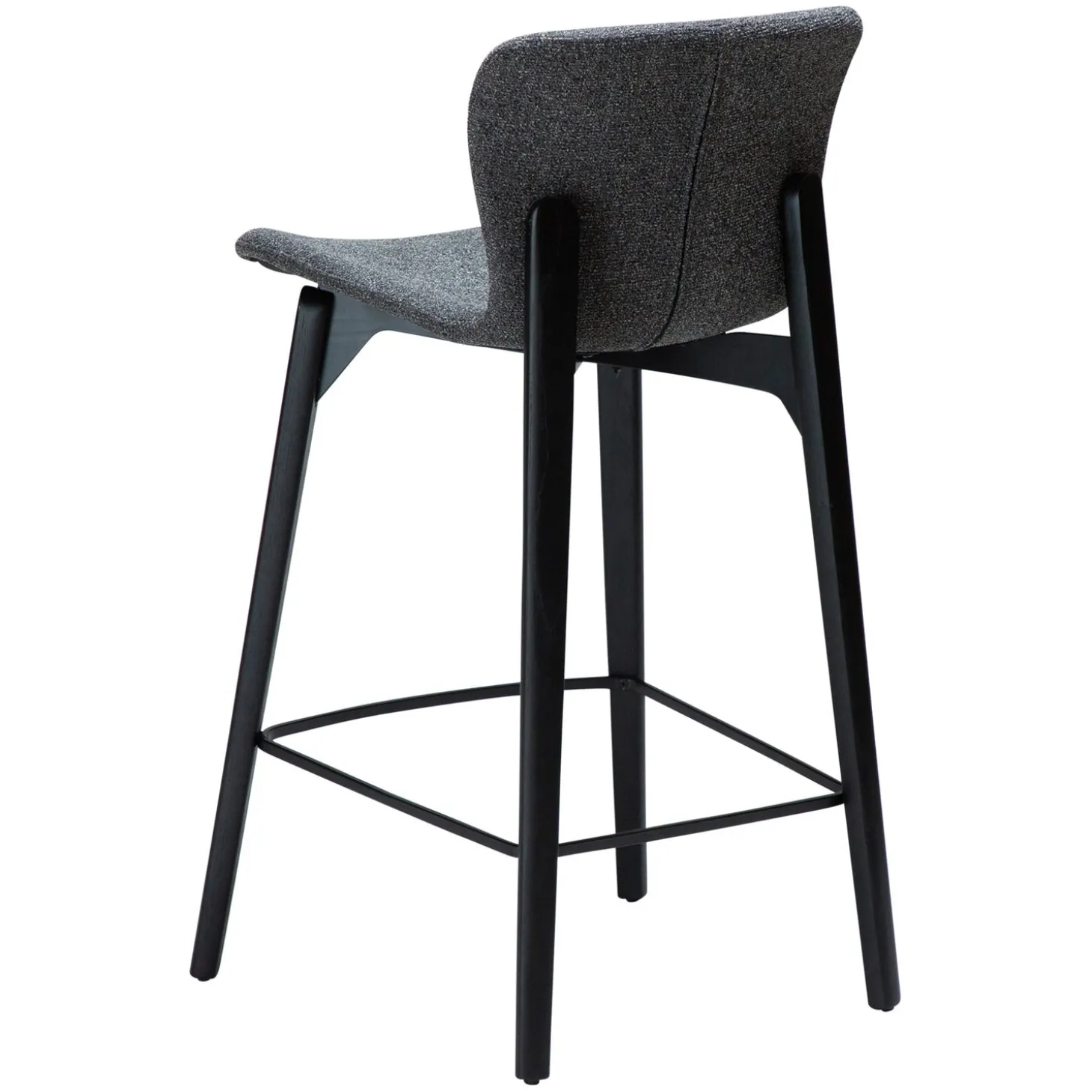 Paragon Barstol Pebble Grey Bouclé, Black 68 cm