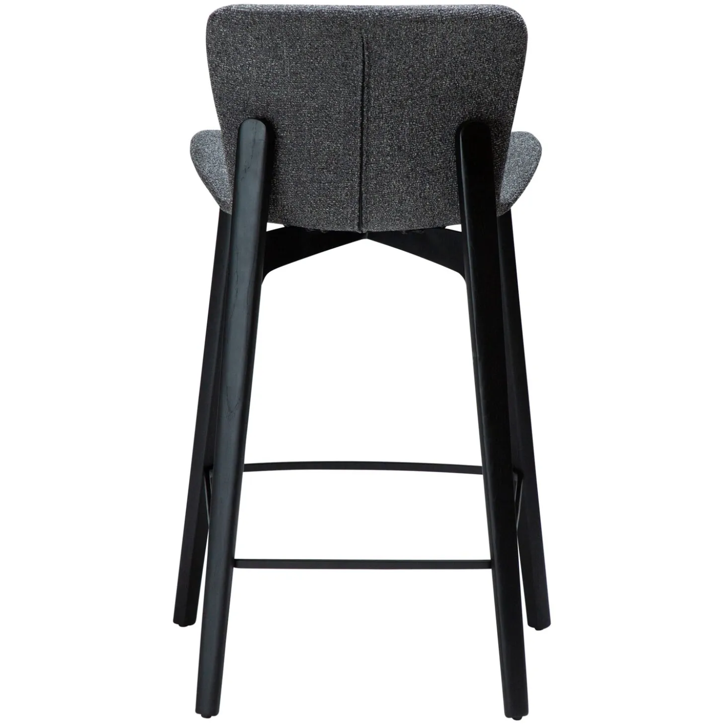 Paragon Barstol Pebble Grey Bouclé, Black 68 cm