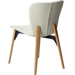 Paragon Stol Bone White bouclé, Oak