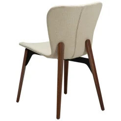 Paragon Stol Frosted Almond Bouclé, Walnut