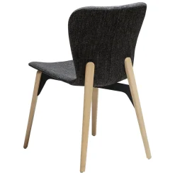 Paragon Stol Raven Black bouclé, Light Oak