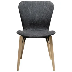 Paragon Stol Raven Black bouclé, Light Oak
