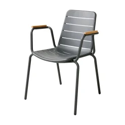 Parc Antracit/Teak Trädgårdsstol