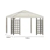 Paviljongtak till Hov Beige, 400 cm