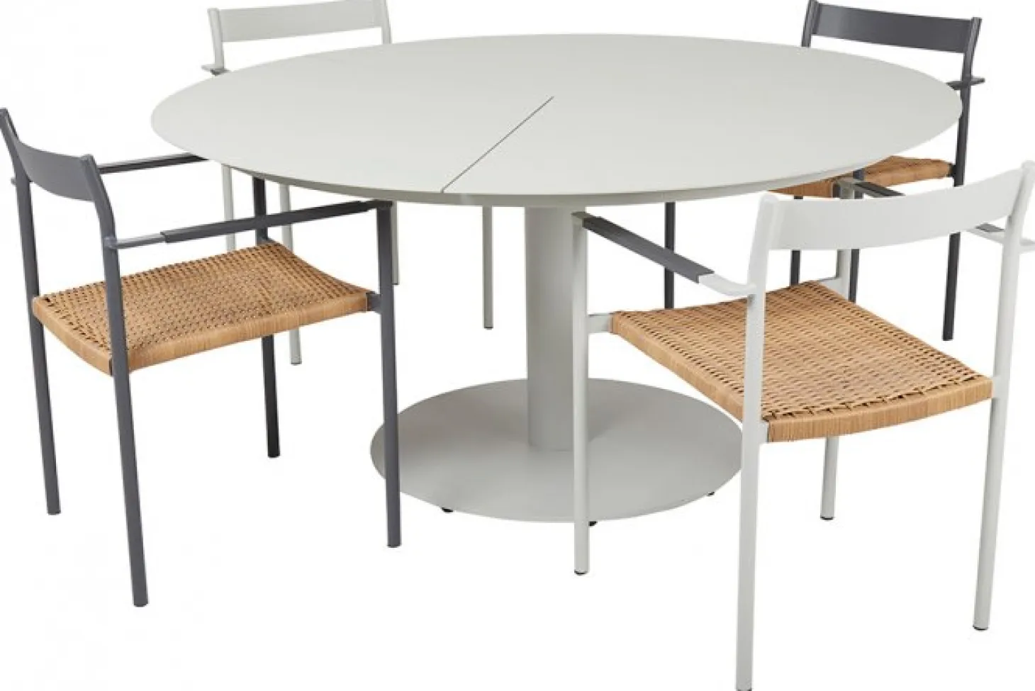 Peace Matbord Rund 150 cm Light Grey