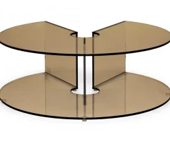 Pepe Soffbord Glas 90cm Bronze