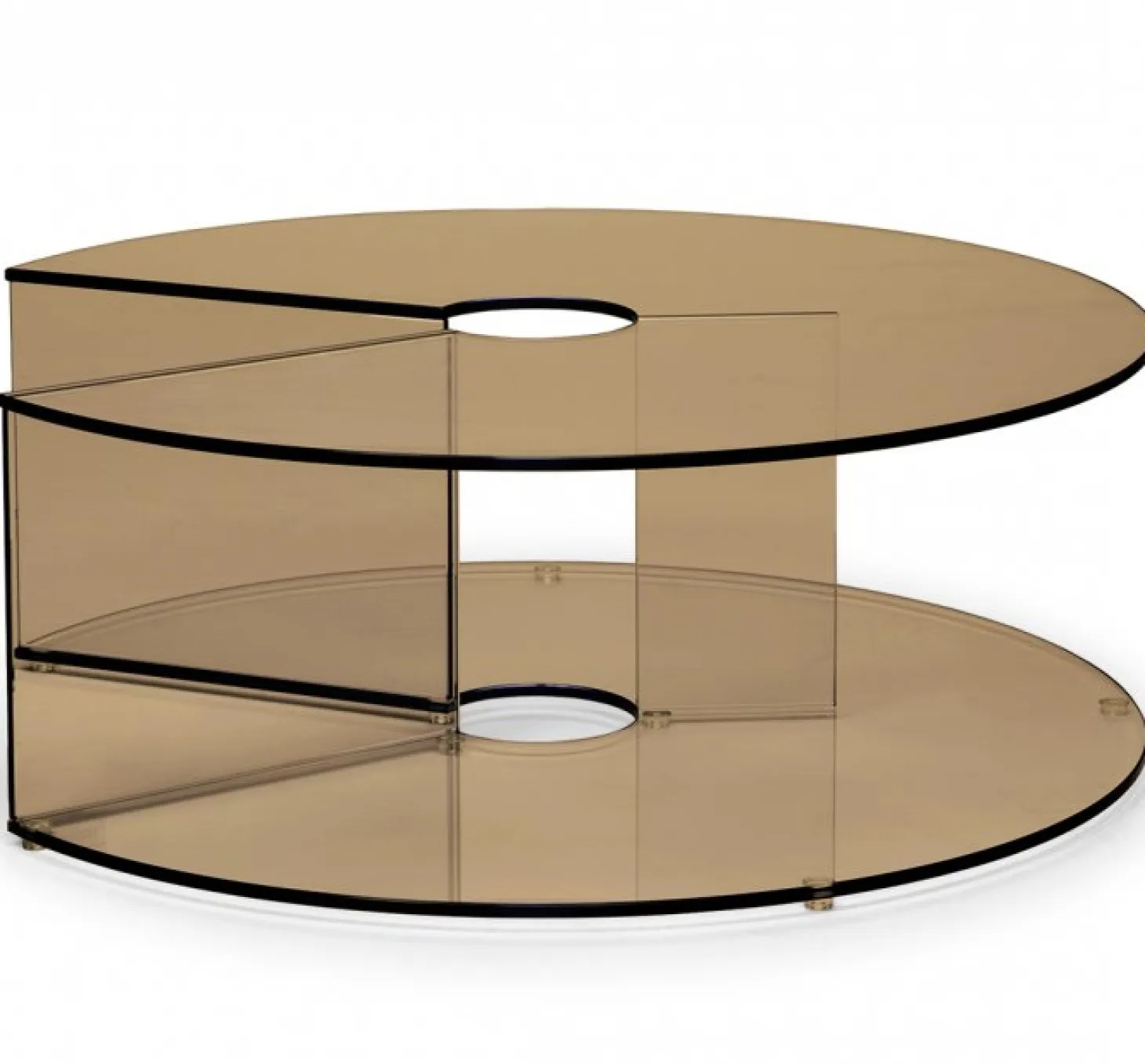 Pepe Soffbord Glas 90cm Bronze