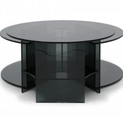 Pepe Soffbord Glas 70cm Smoke