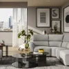 Pepe Soffbord Glas 90cm Smoke
