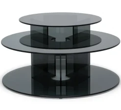 Pepe Soffbord Glas 40cm Smoke
