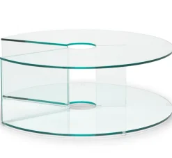 Pepe Soffbord Glas 90cm Transparent