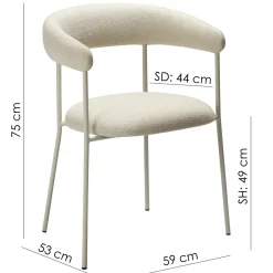 Plenti Stol Bone White