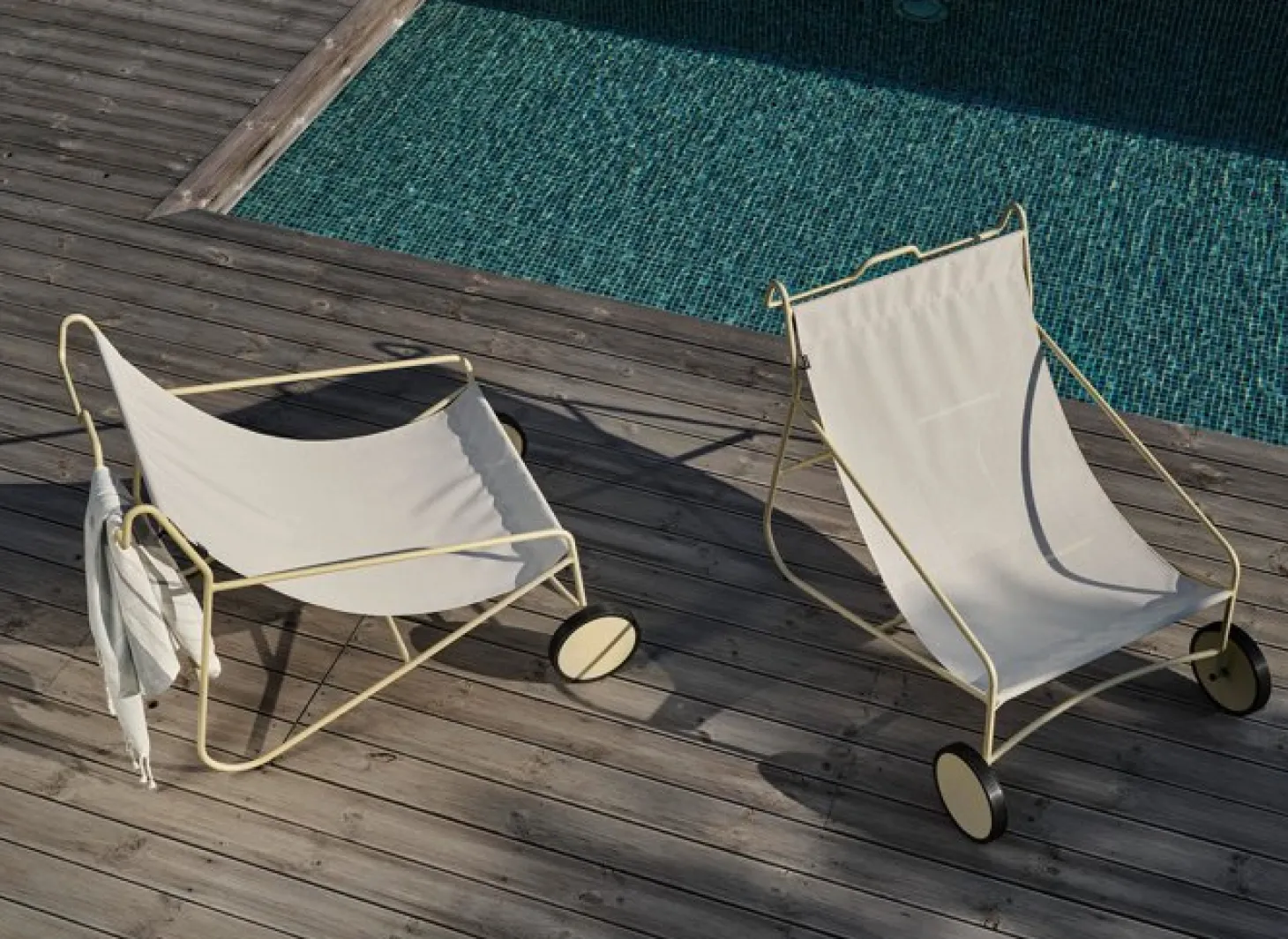 Poul Loungefåtölj Dusty Green