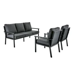 Rana Soffgrupp Svart/Onyx, 178x78x47 cm