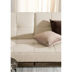 Reese Bäddsoffa Basel tyg Beige