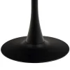 Rennes Matbord Rund 90 cm Svart Grantham
