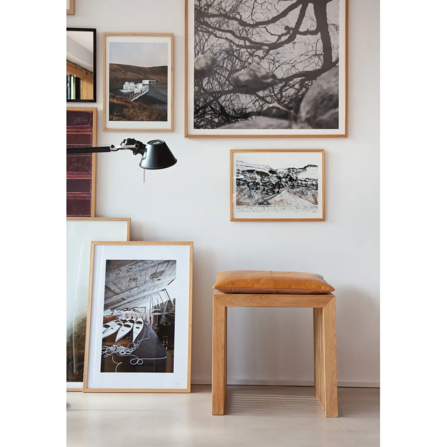 Rib 45x35 cm Pall Teak