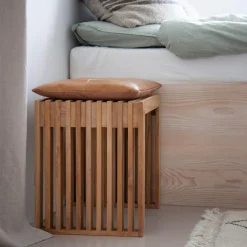 Rib 45x35 cm Pall Teak