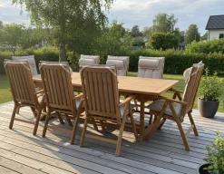 Rimini Bord 110x195-295 cm Teak