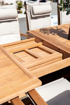 Rimini Bord 110x195-295 cm Teak