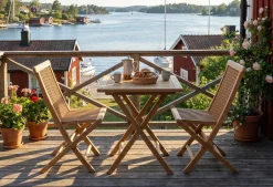 Rimini Cafegrupp 70x70 cm Teak